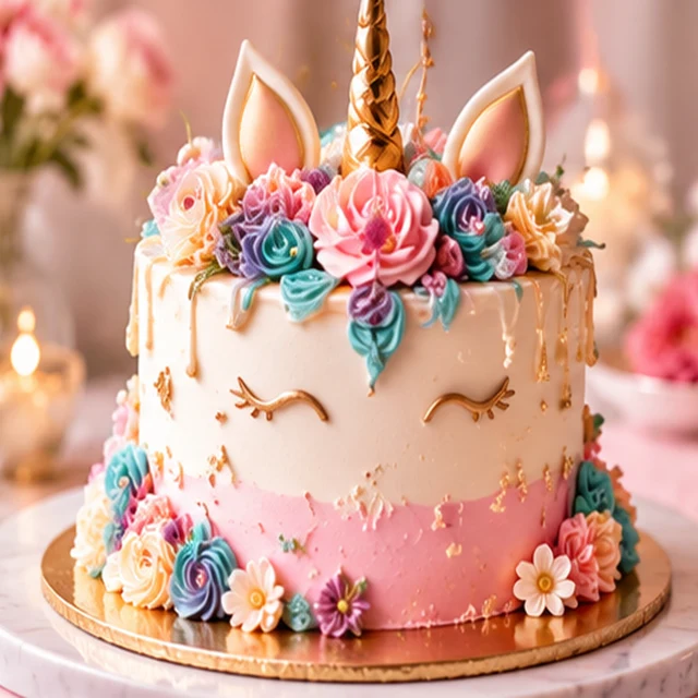 [BB-CAKE-004] Sky Blue Rainbow Cake